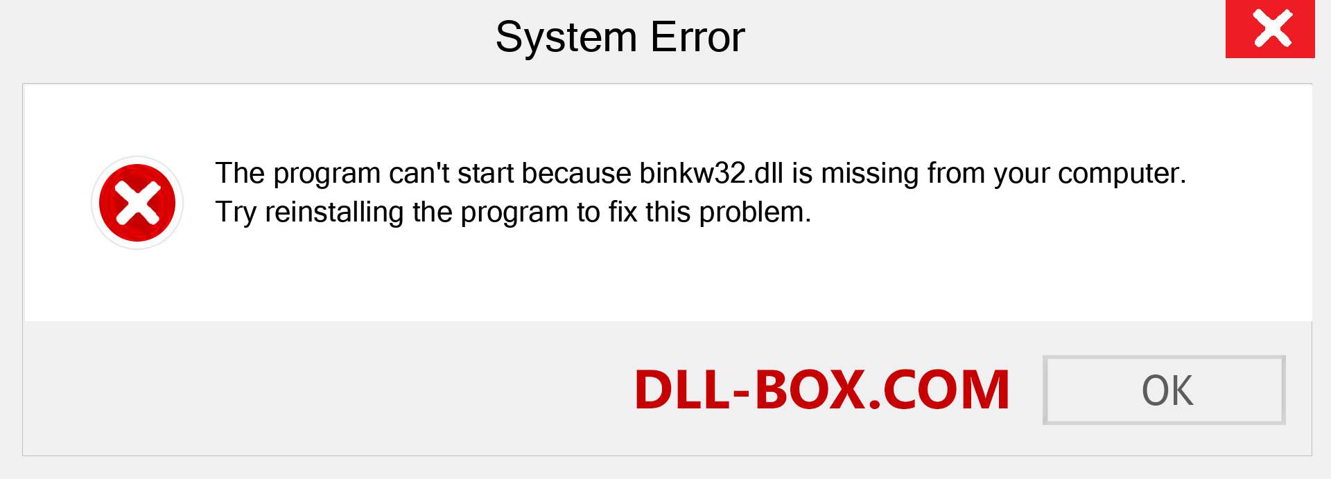  binkw32.dll file is missing?. Download for Windows 7, 8, 10 - Fix  binkw32 dll Missing Error on Windows, photos, images